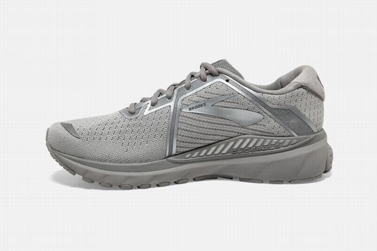 Brooks Mens Adrenaline Gts 20 Road Running Shoes - Grey (736954-SCQ)